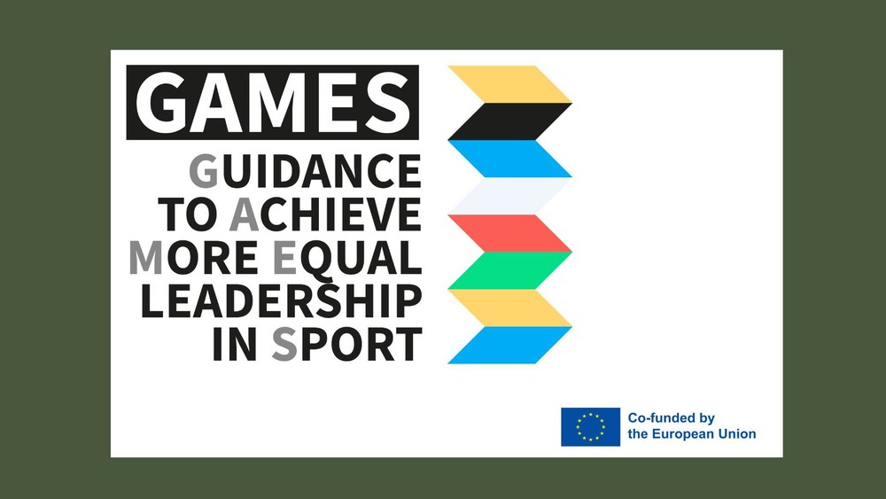 Logo for GAMES - Guidance to Achieve More Equal Leadership in Sport, from the European Olympic Committee